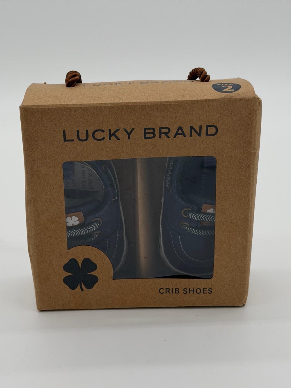 Lucky Brand Navy Baby Crib Shoes NEW